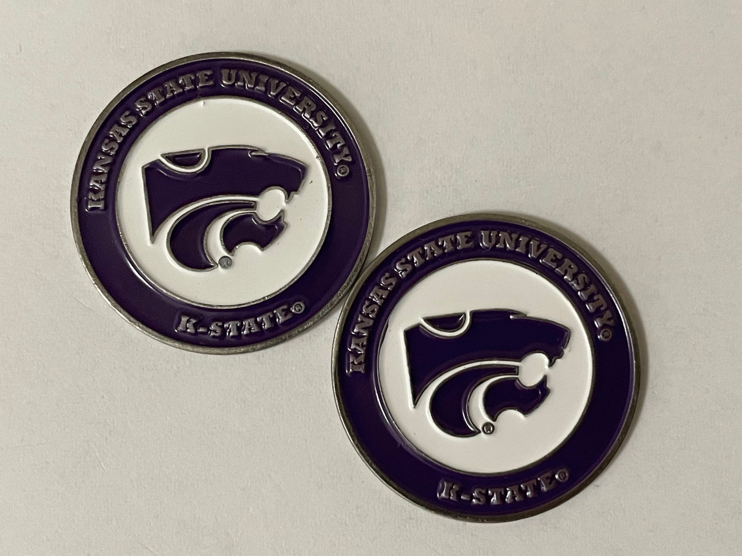 Kansas State Wildcats 1" Diameter Double Sided Magnetic Golf Ball Marker NCAA