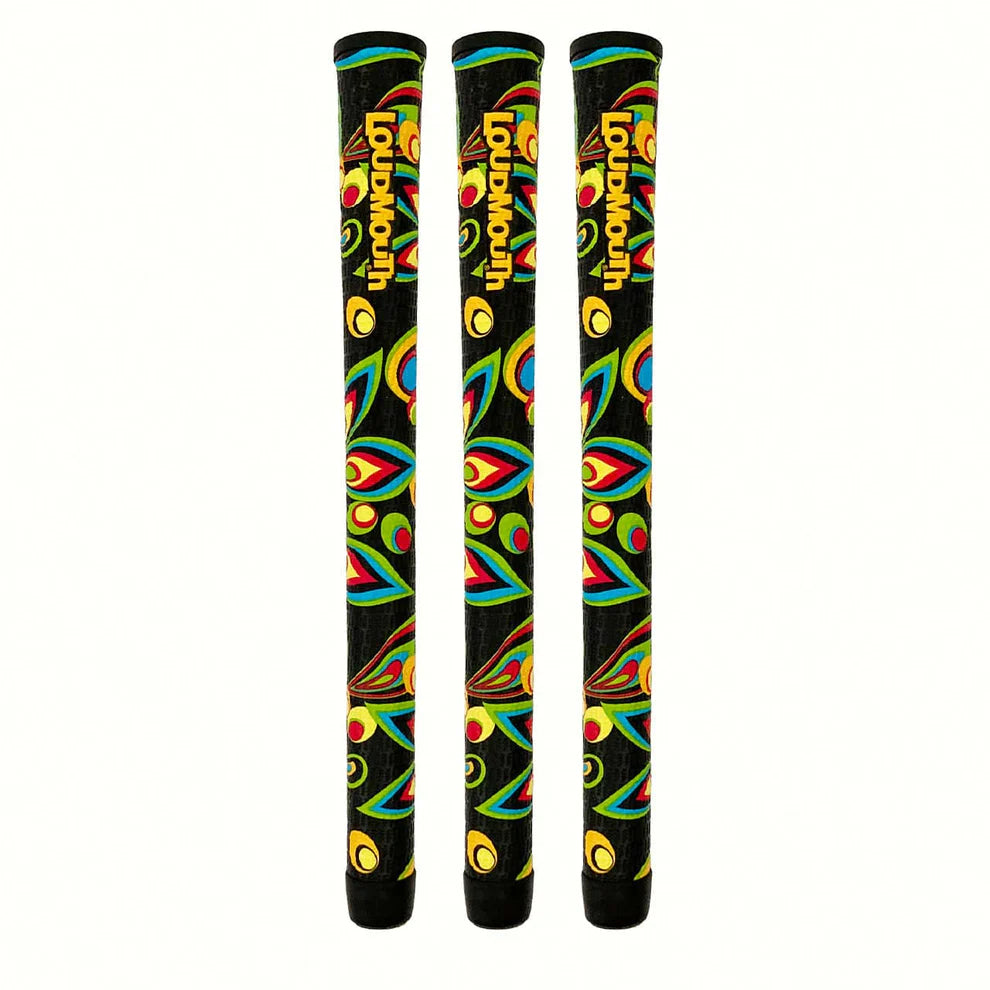 Loudmouth Authentic Black Shagadelic Standard Golf Club Swing Grip (Irons & Woods)
