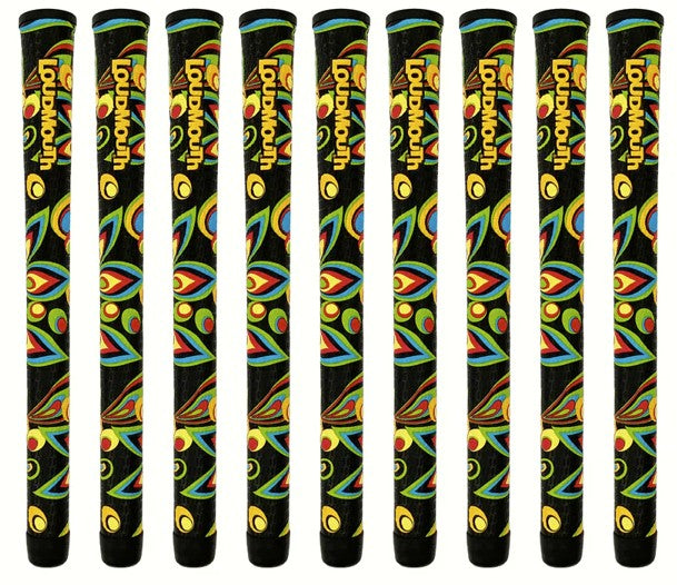Loudmouth Authentic Black Shagadelic Standard Golf Club Swing Grip (Irons & Woods)
