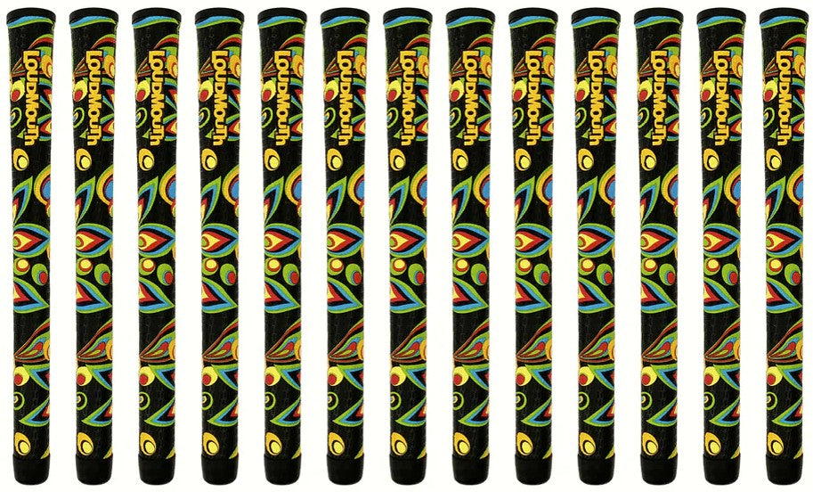 Loudmouth Authentic Black Shagadelic Standard Golf Club Swing Grip (Irons & Woods)