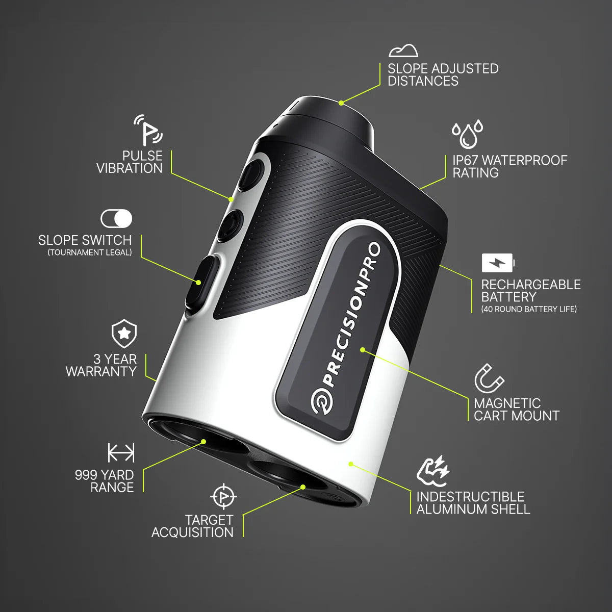 PRECISIONPRO Golf Titan Elite Rangefinder