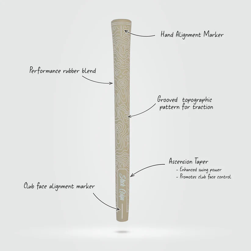 Stick Grips Authentic TOPO Light Tan Standard Swing Club Grip (Irons & Woods)
