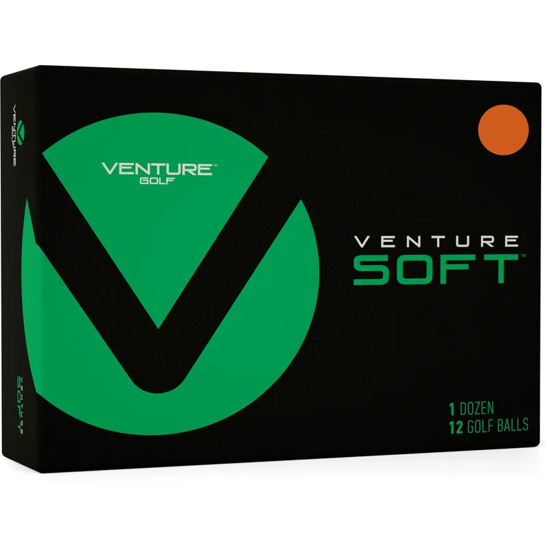 Venture Golf Soft Matte Orange 1 Dozen (12) Golf Balls