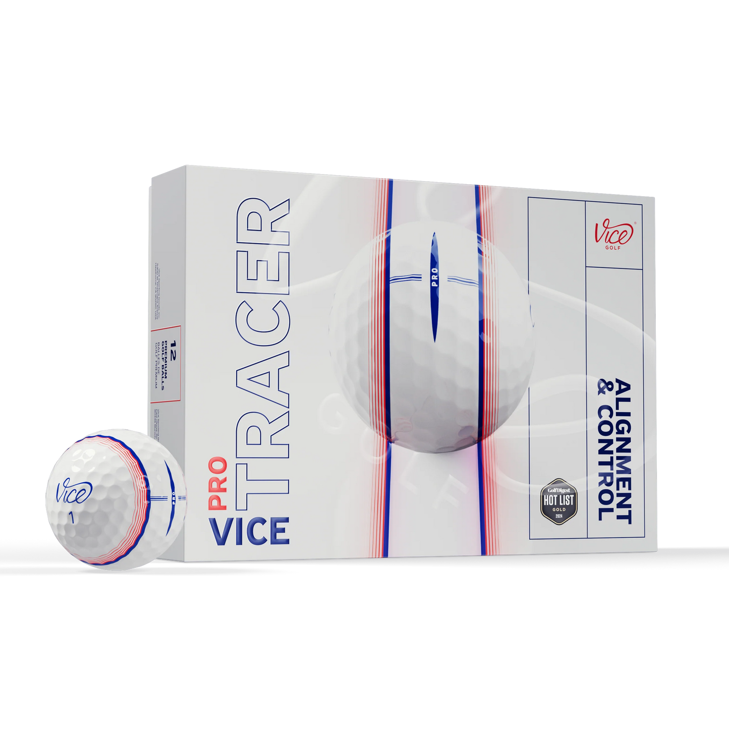 Vice Tracer Pro Golf Balls (1 Dozen New Golf Balls)