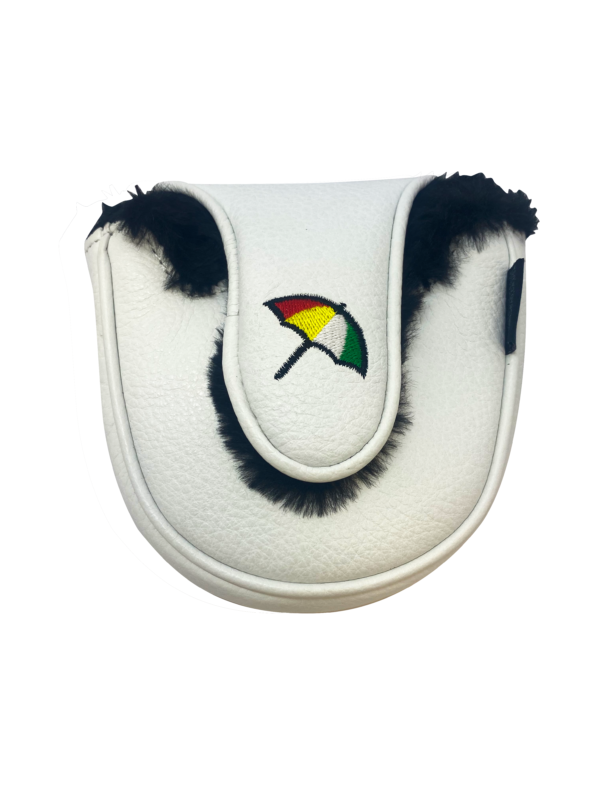 PRG Golf Arnold Palmer Signature Series Vanto Vintage 100% Genuine Leather White Mallet Cover