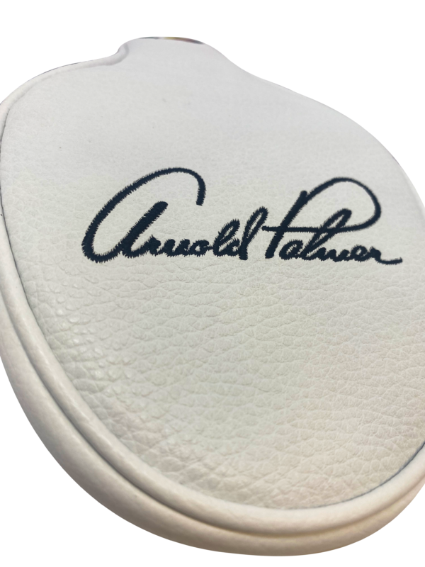 PRG Golf Arnold Palmer Signature Series Vanto Vintage 100% Genuine Leather White Mallet Cover