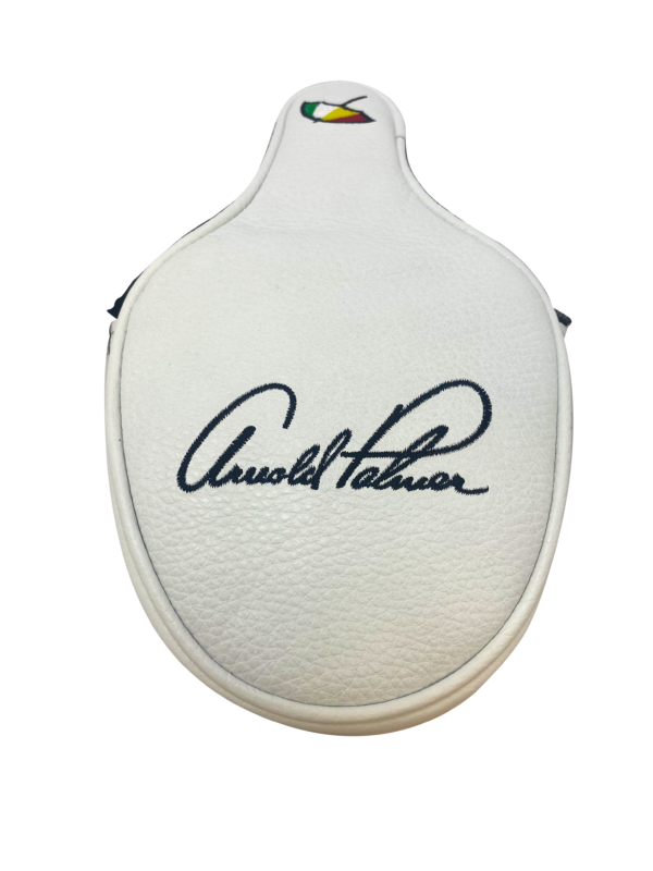 PRG Golf Arnold Palmer Signature Series Vanto Vintage 100% Genuine Leather White Mallet Cover