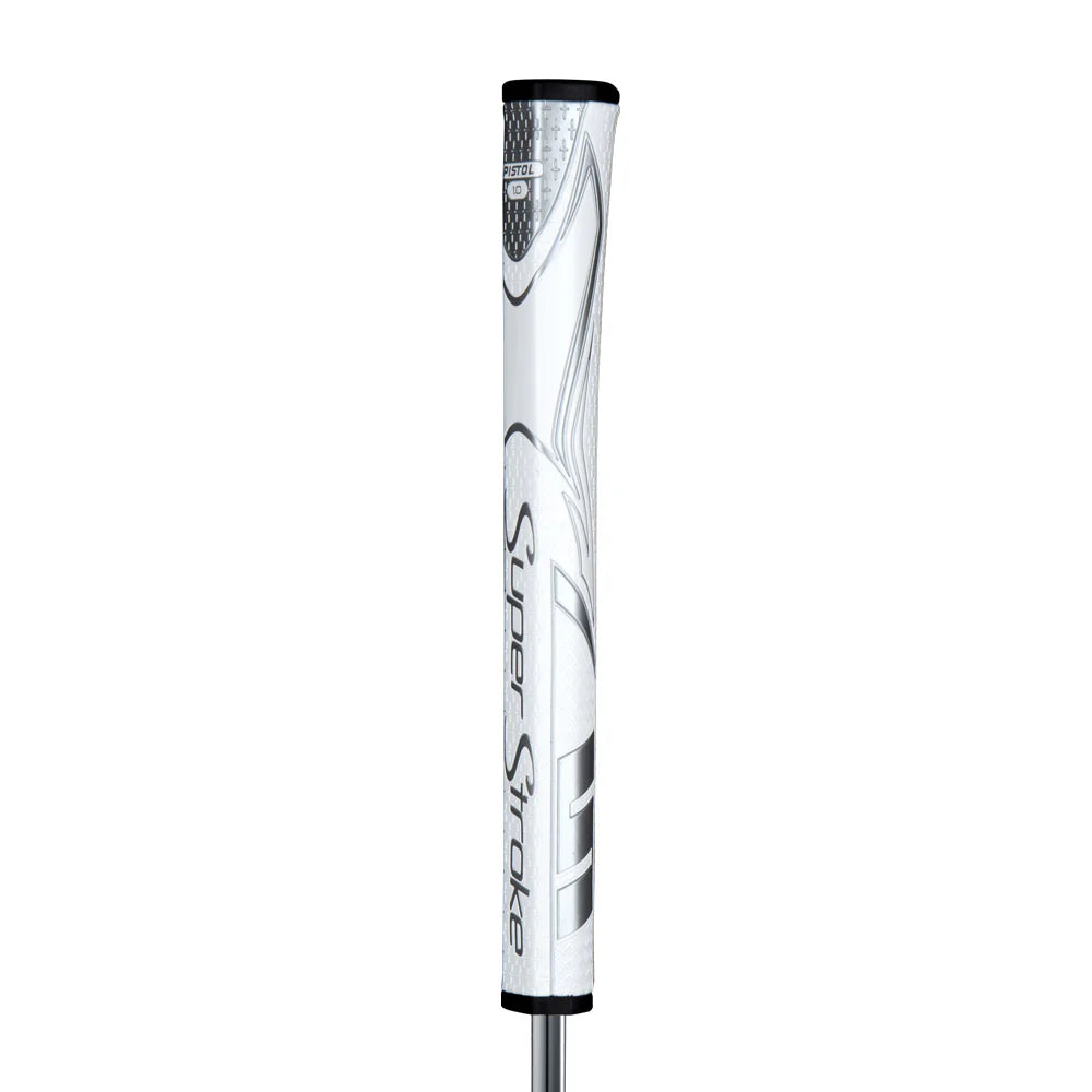 SuperStroke (Authentic) Zenergy White Silver Pistol 1.0 Putter Grip