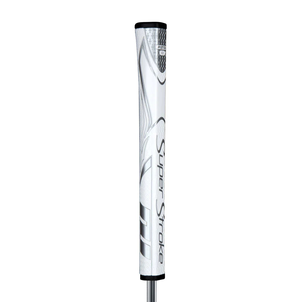 SuperStroke (Authentic) Zenergy White Silver Pistol 1.0 Putter Grip