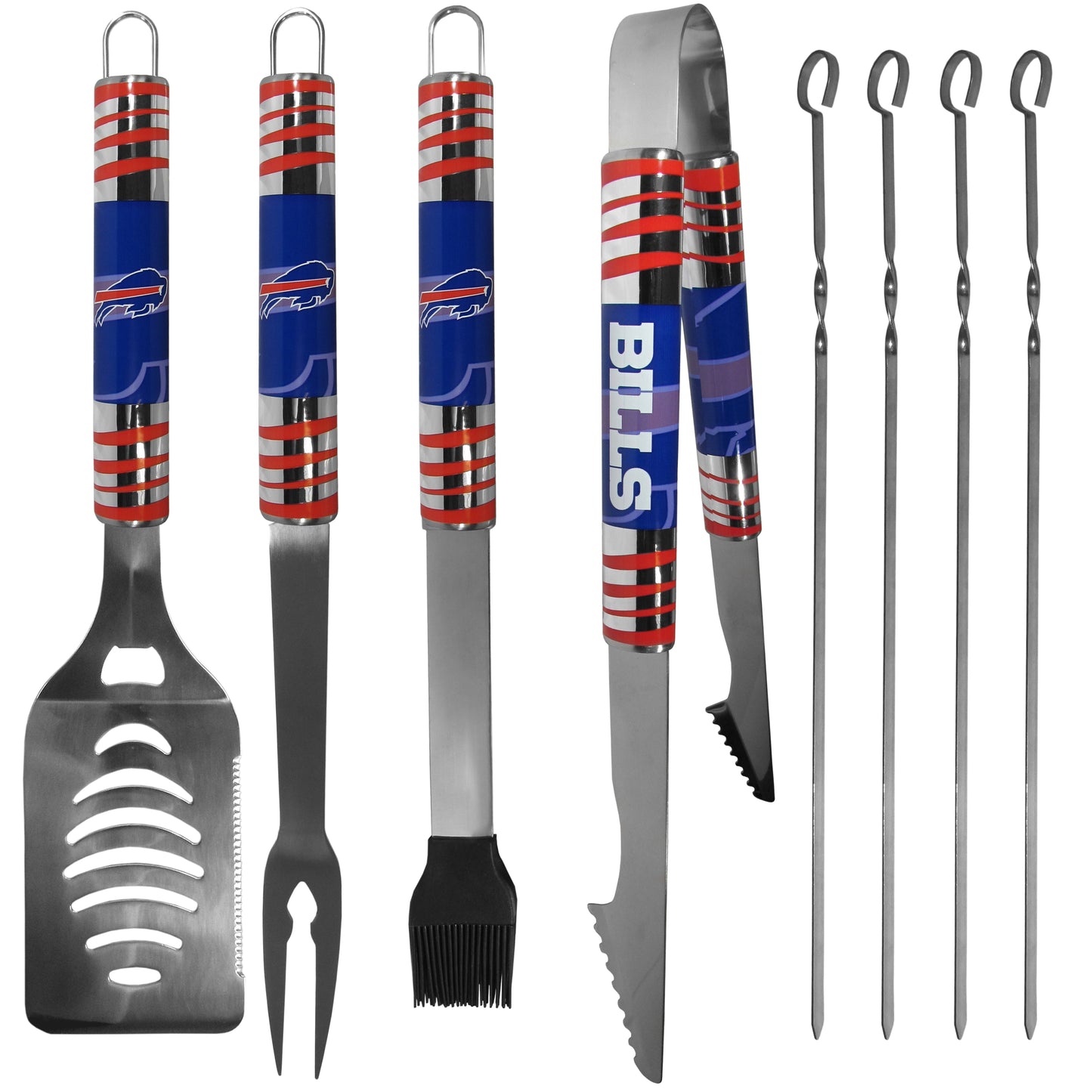 Siskiyou Gifts Buffalo Bills 8 Piece Tailgater BBQ Set w/Metal Case, NHL Licensed