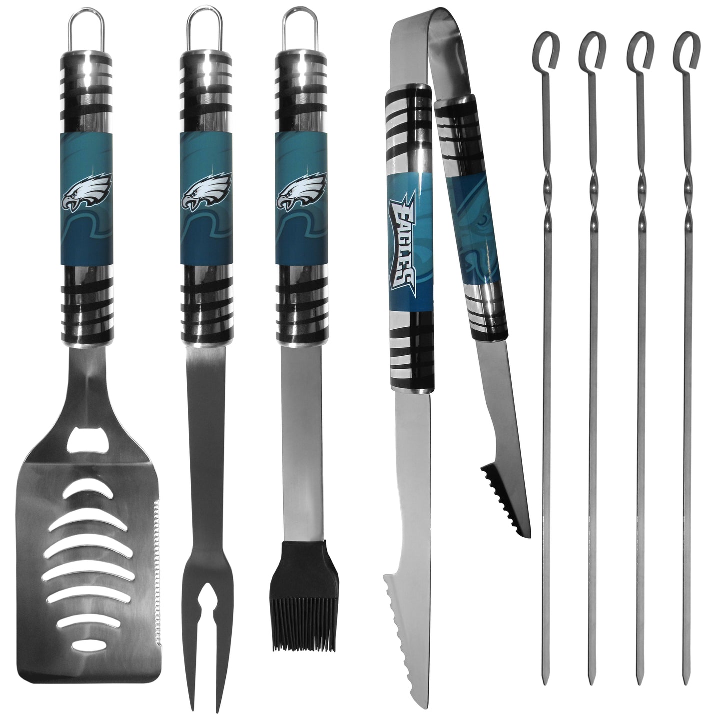 Siskiyou Gifts Philadelphia Eagles 8 Piece Tailgater BBQ Set w/Metal Case, NFL Licensed