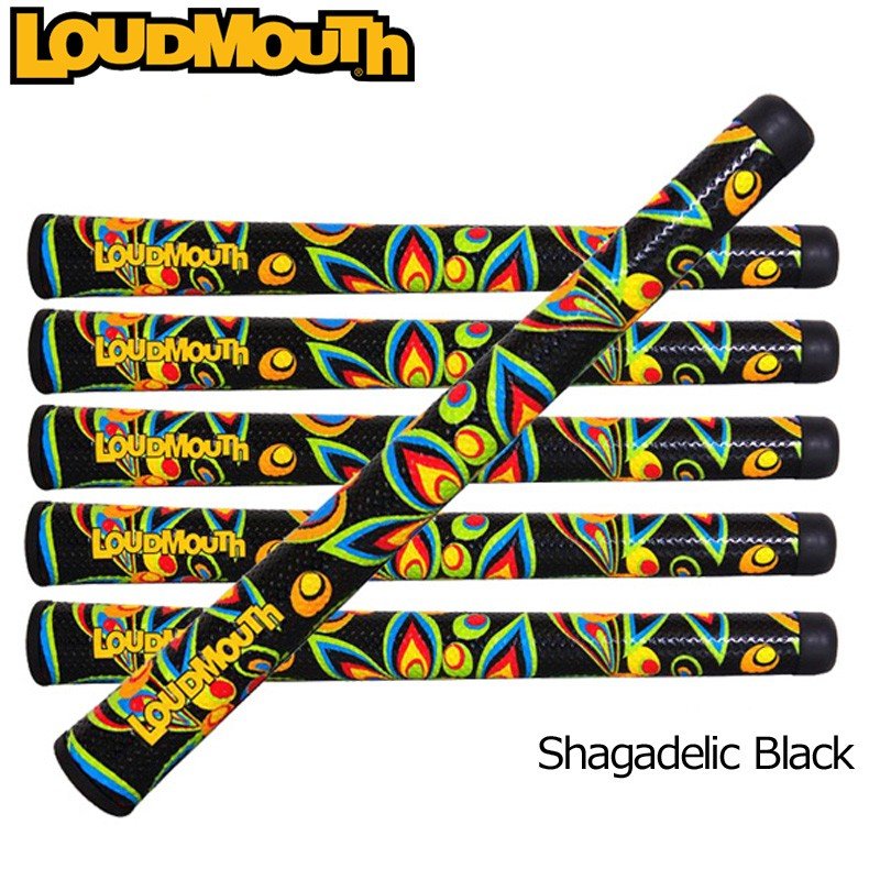 Loudmouth Authentic Black Shagadelic Standard Golf Club Swing Grip (Irons & Woods)
