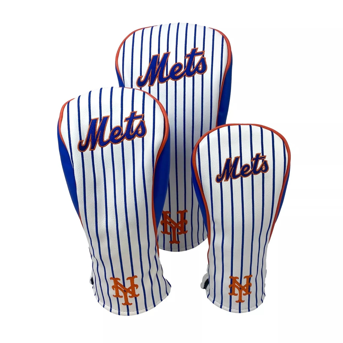 PRG Golf New York Mets Set of 3 Head Covers Driver Fairway & Rescue/ Hybrid MLB Licensed