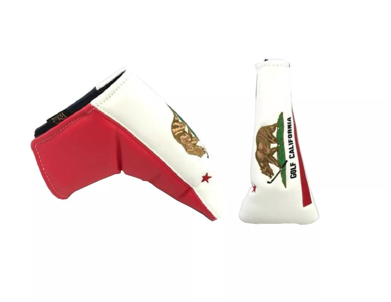 PRG Golf Limited Edition California Golden Bear Horizon Blade Putter Cover Red White Blue