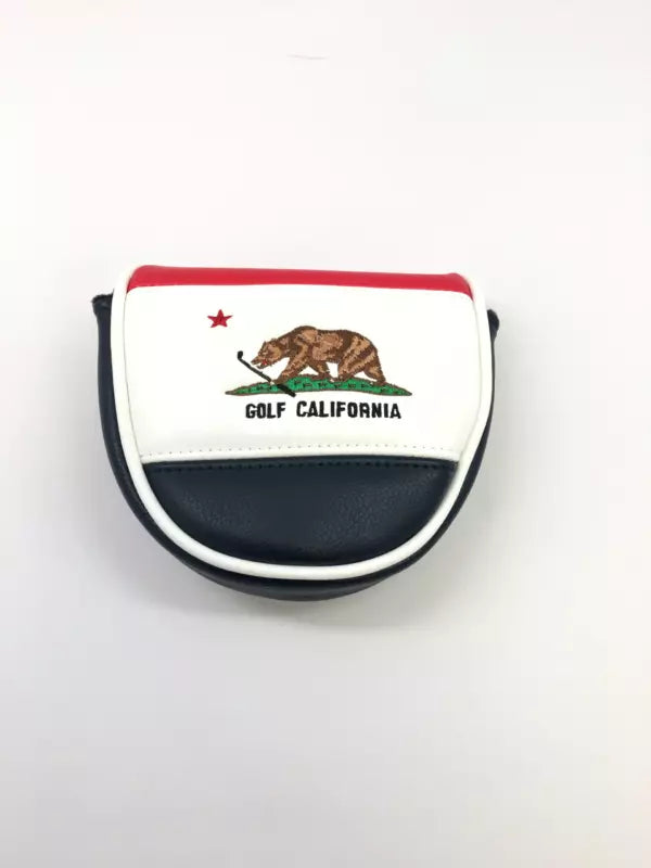 PRG Golf Limited Edition California Golden Bear Horizon Mallet Putter Cover Red White Blue