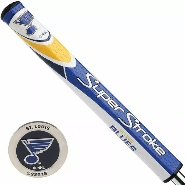 SuperStroke (Authentic) St. Louis Blues 2.0 Putter Grip w/Ball Marker NHL Licensed