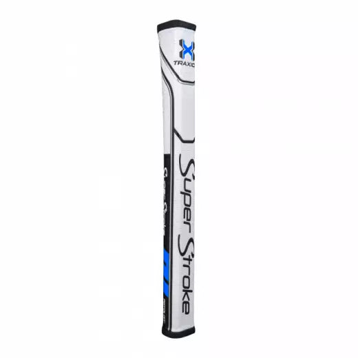 SuperStroke (Authentic) Traxion Black White & Blue Pistol GT 1.0 Putter Grip