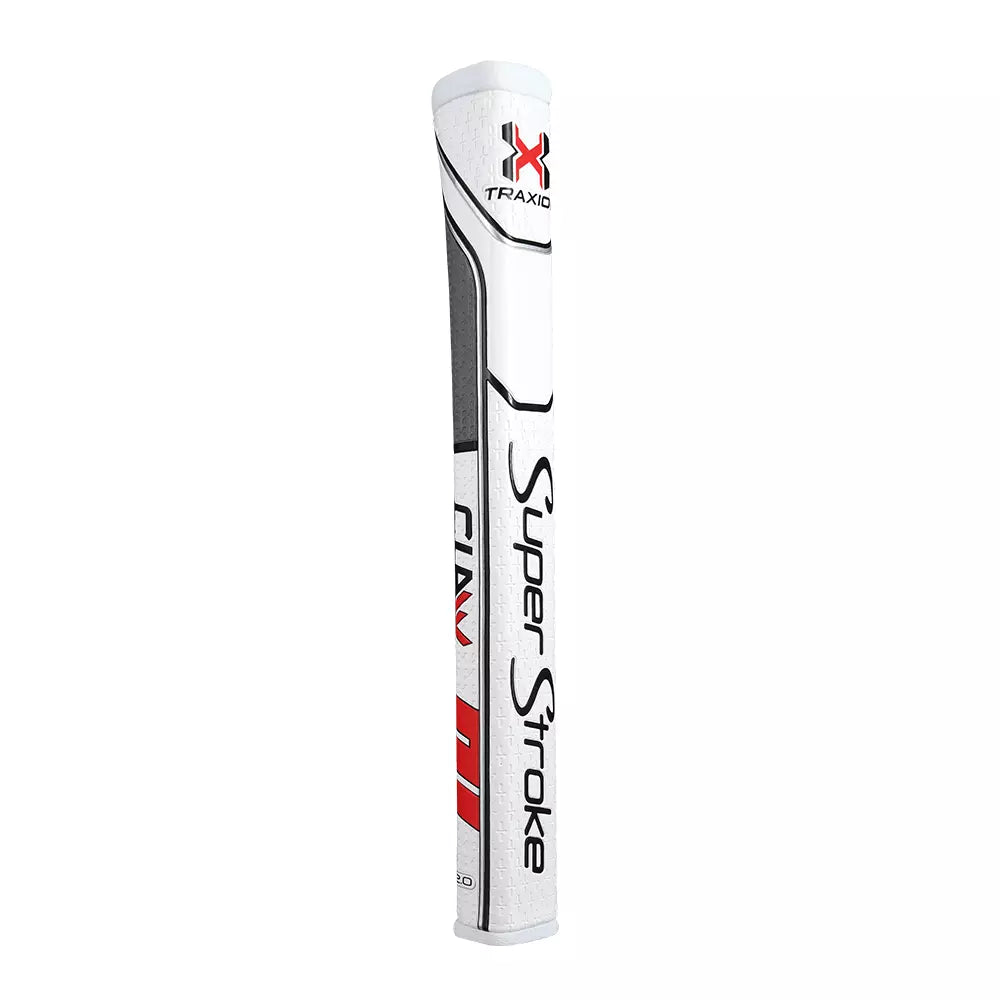 SuperStroke (Authentic) Traxion Red White & Gray Claw 2.0 Putter Grip
