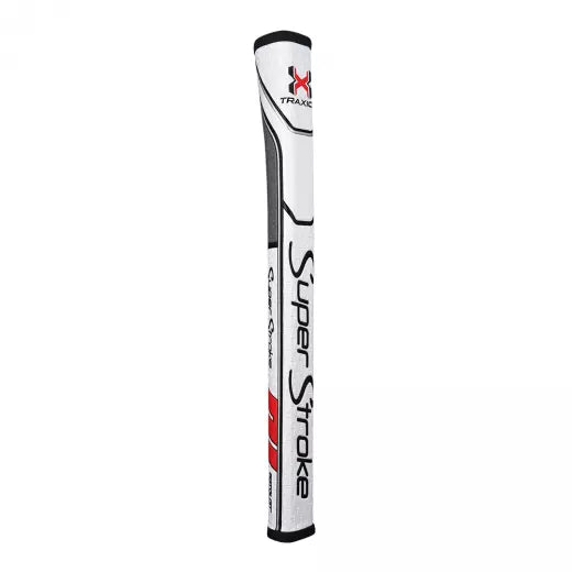 SuperStroke (Authentic) Traxion Red White & Gray Pistol GT 1.0 Putter Grip