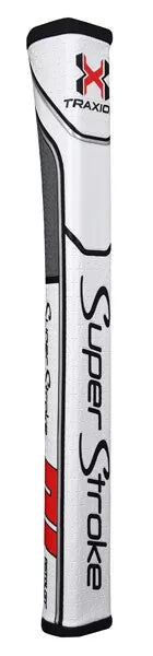 SuperStroke (Authentic) Traxion Red White & Gray Pistol GT 2.0 Putter Grip