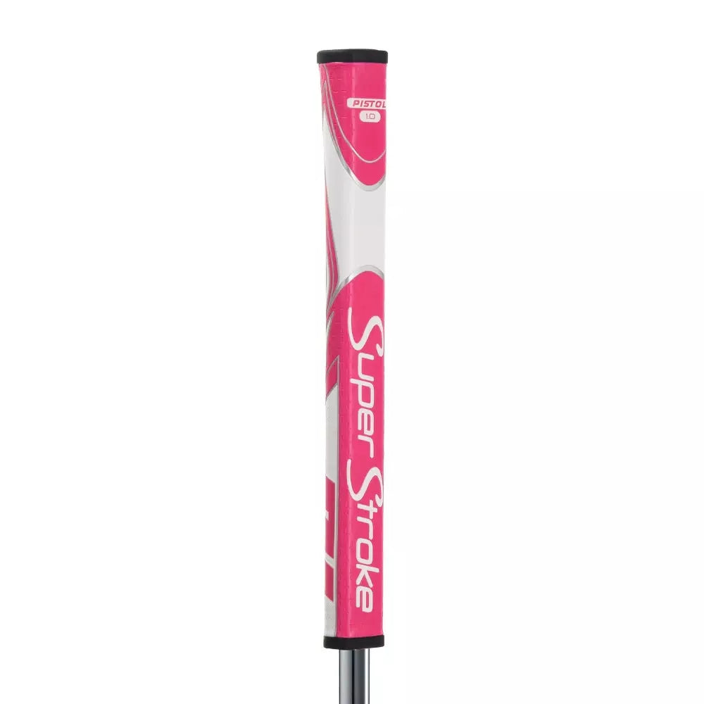 SuperStroke (Authentic) Zenergy Pink & White Pistol 1.0 Putter Grip