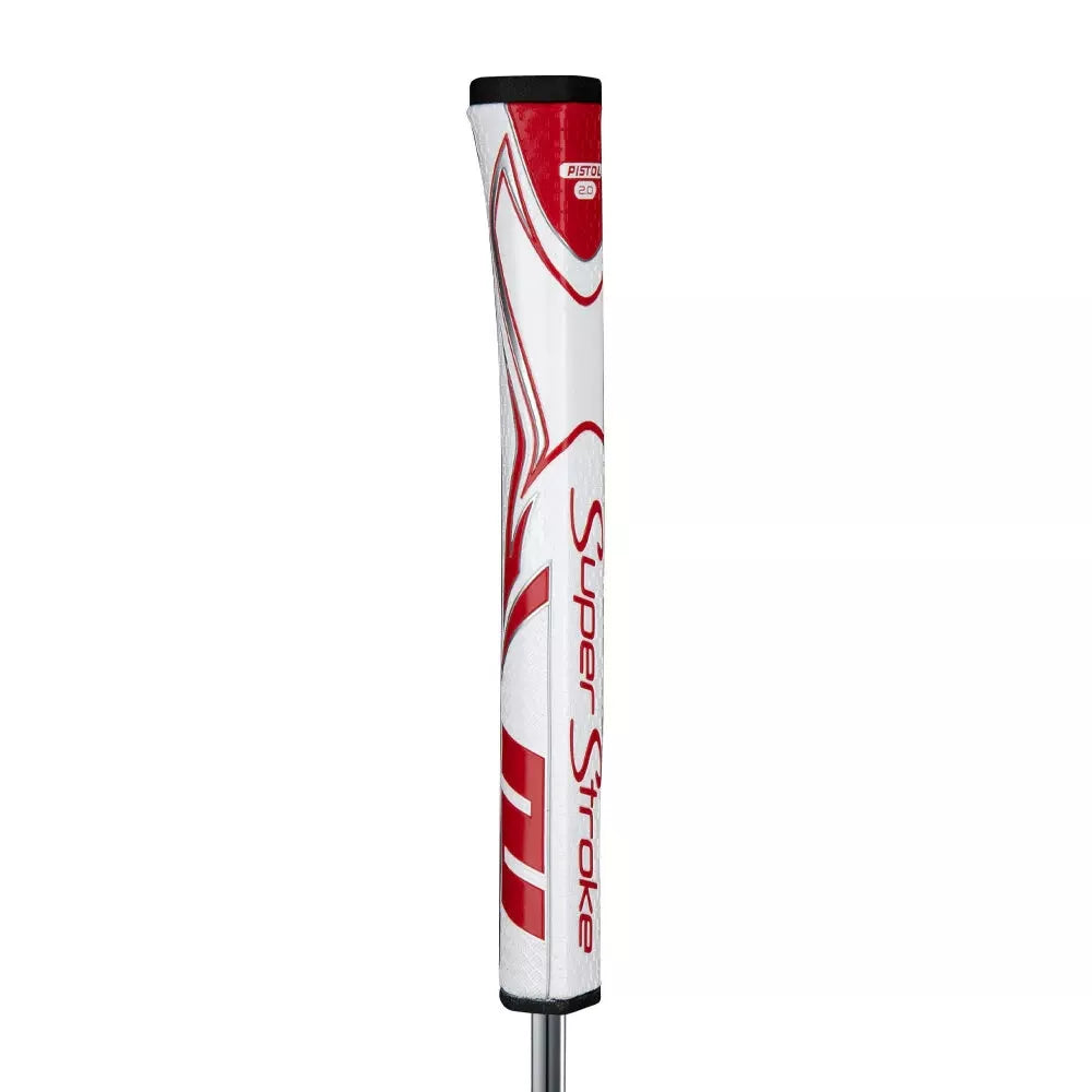 SuperStroke (Authentic) Zenergy Red & White Pistol 2.0 Putter Grip