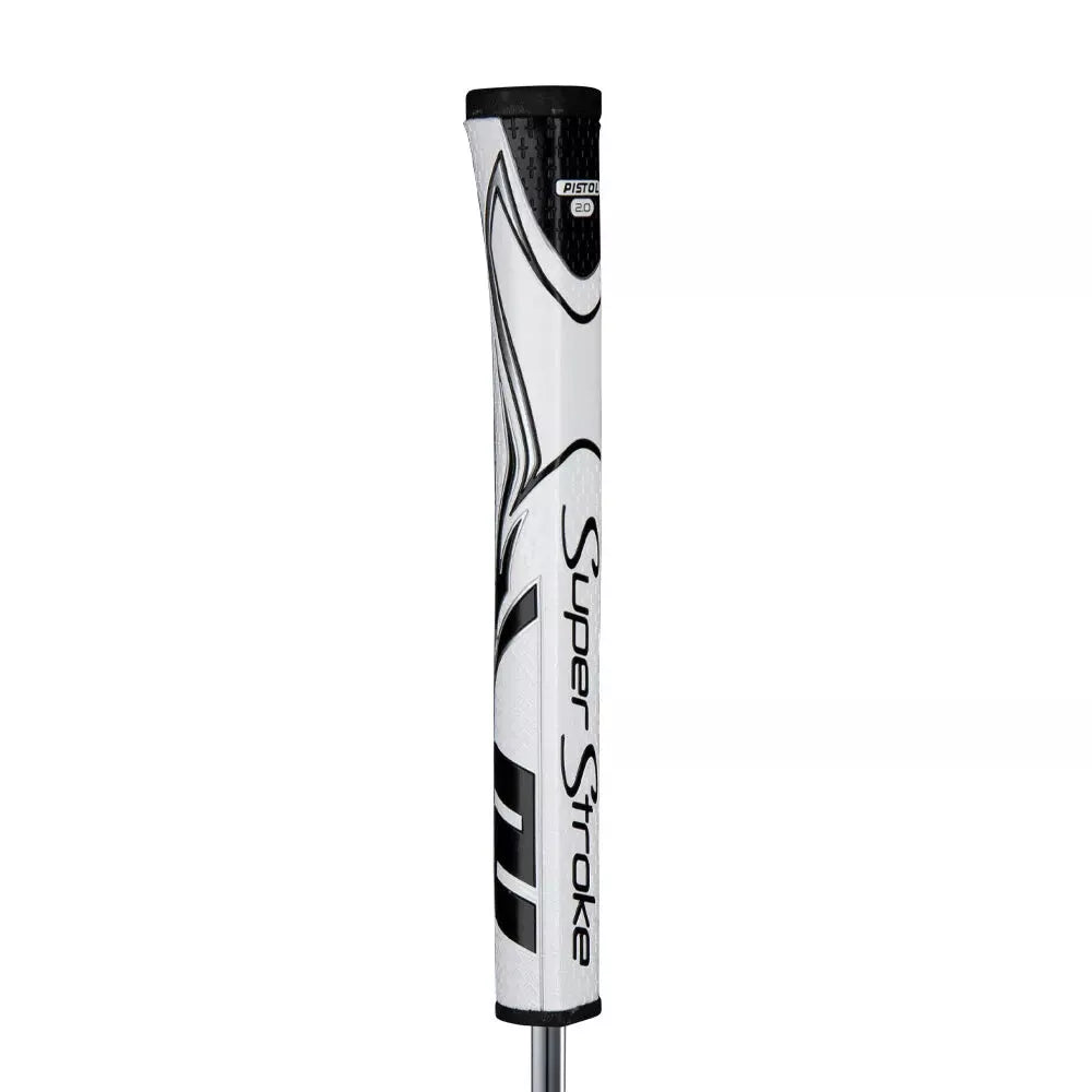 SuperStroke (Authentic) Zenergy White & Black Pistol 2.0 Putter Grip