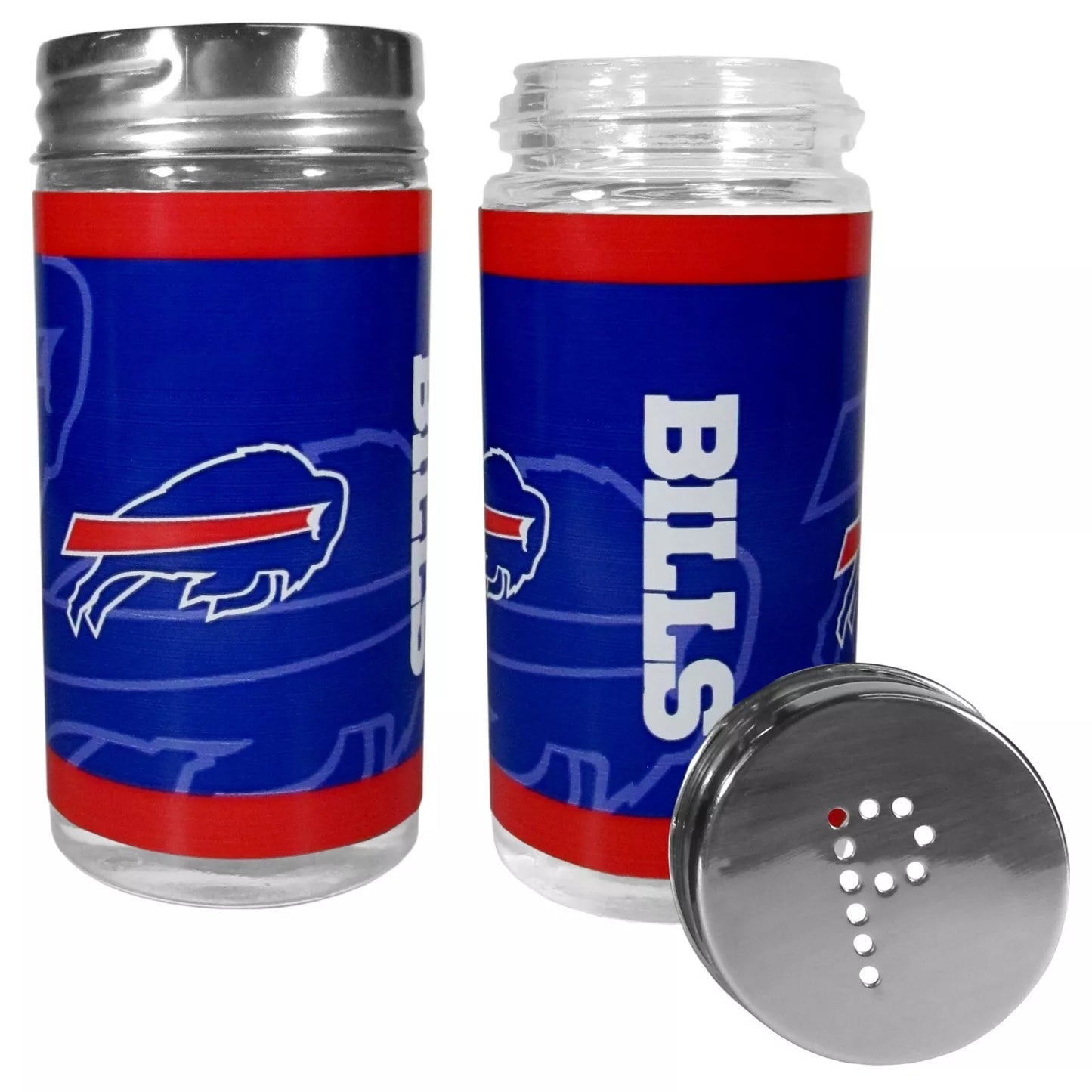 Siskiyou Gifts Buffalo Bills Glass Salt and Pepper Shakers, NFL Licensed