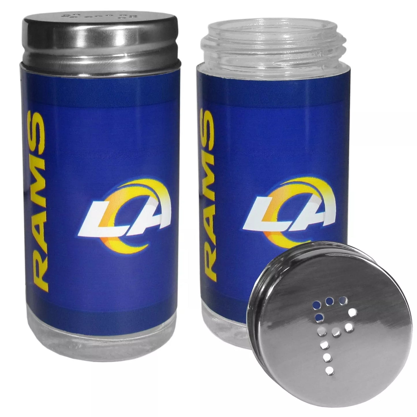 Siskiyou Gifts Los Angeles Rams Glass Salt and Pepper Shakers, NFL Licensed