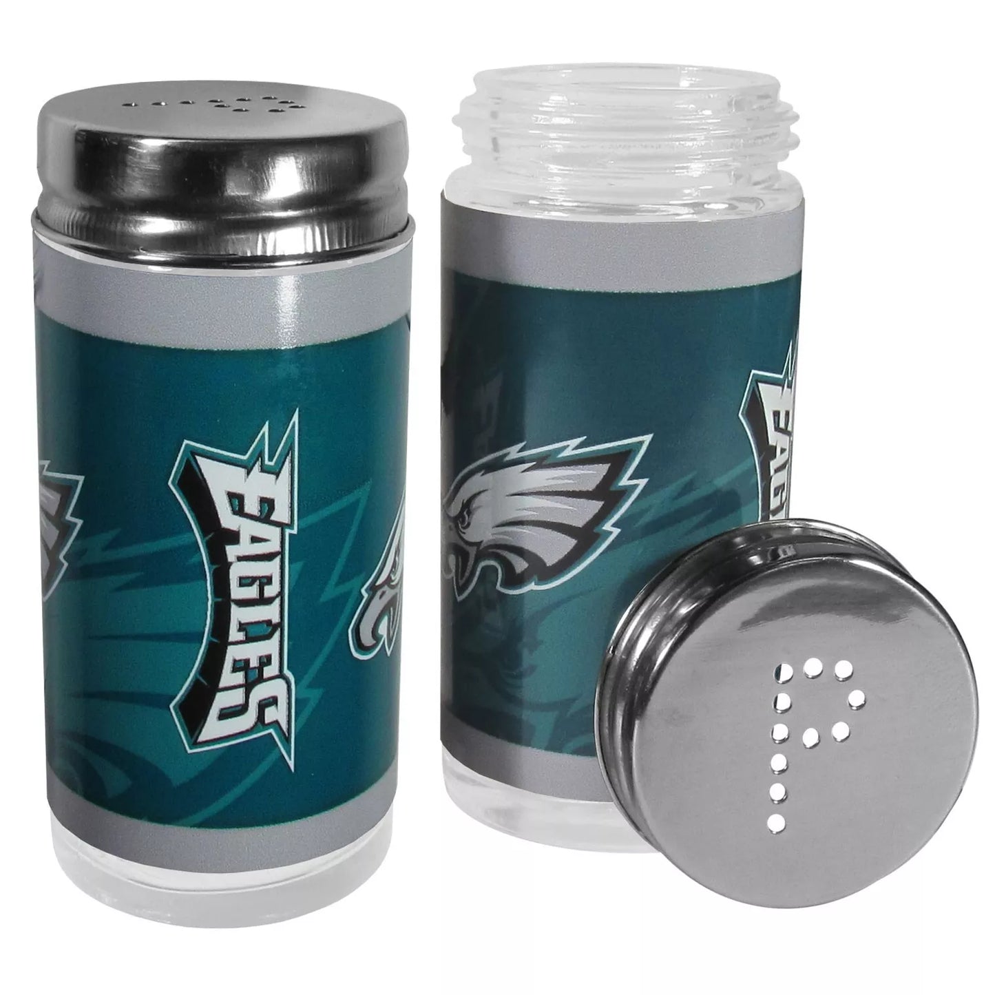 Siskiyou Gifts Philadelphia Eagles Glass Salt and Pepper Shakers, NFL Licensed