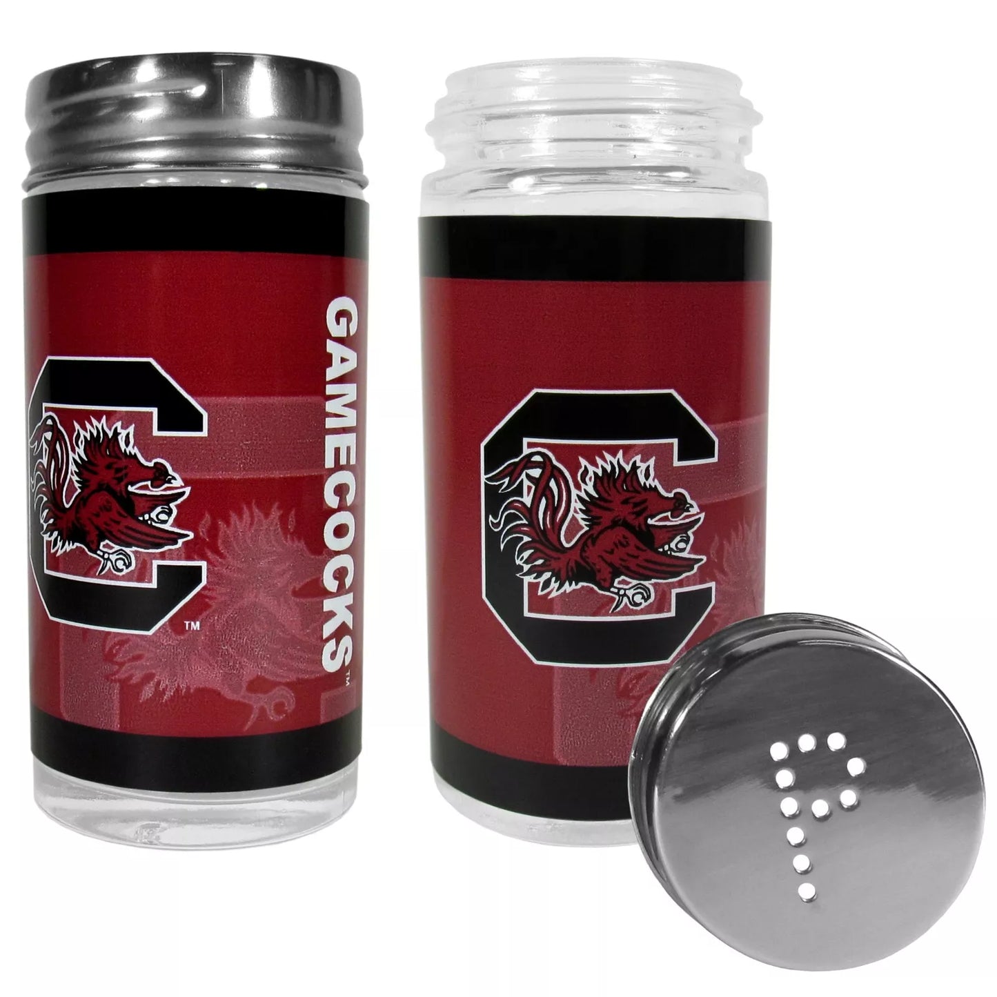 Siskiyou Gifts South Carolina Gamecocks Glass Salt and Pepper Shakers, NCAA Licensed