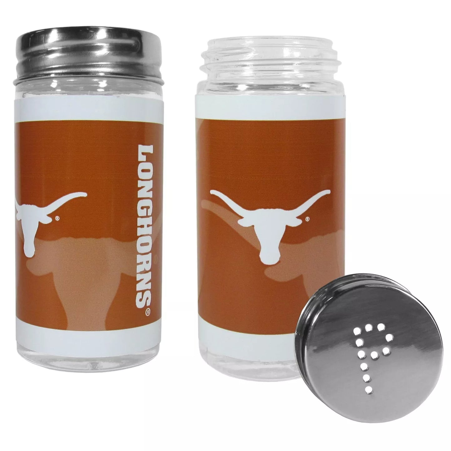Siskiyou Gifts Texas Longhorns Glass Salt and Pepper Shakers, NCAA Licensed