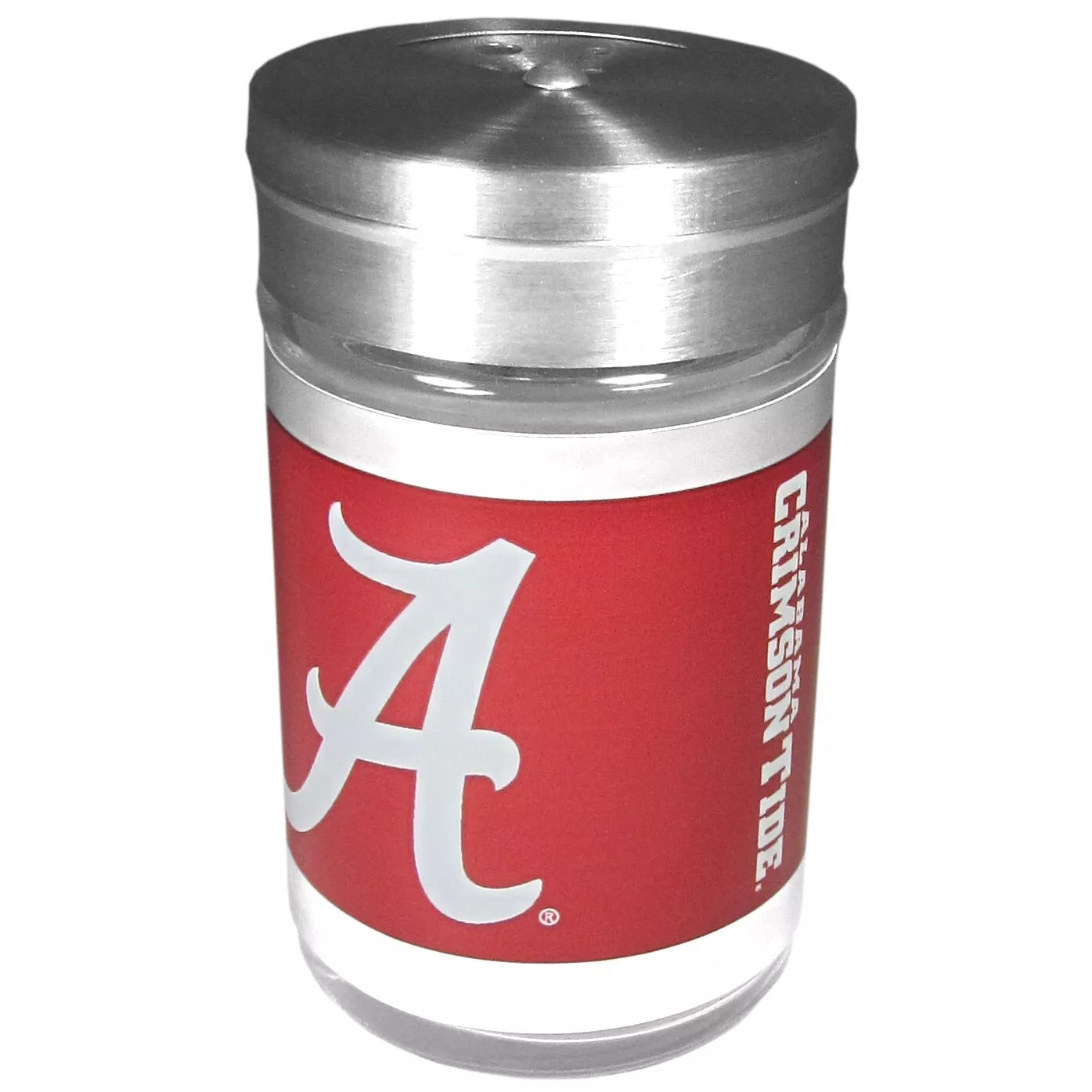 Siskiyou Gifts Alabama Crimson Tide Glass Tailgater Seasoning Shaker, NCAA Licensed