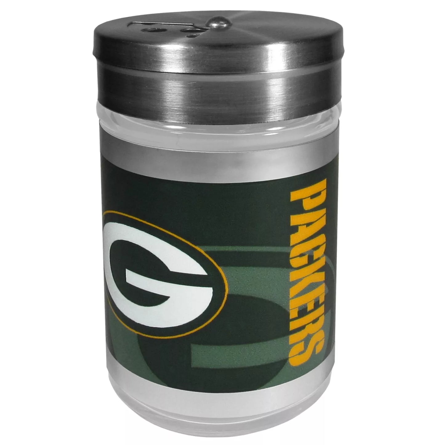 Siskiyou Gifts Green Bay Packers Glass Tailgater Seasoning Shaker, NFL Licensed