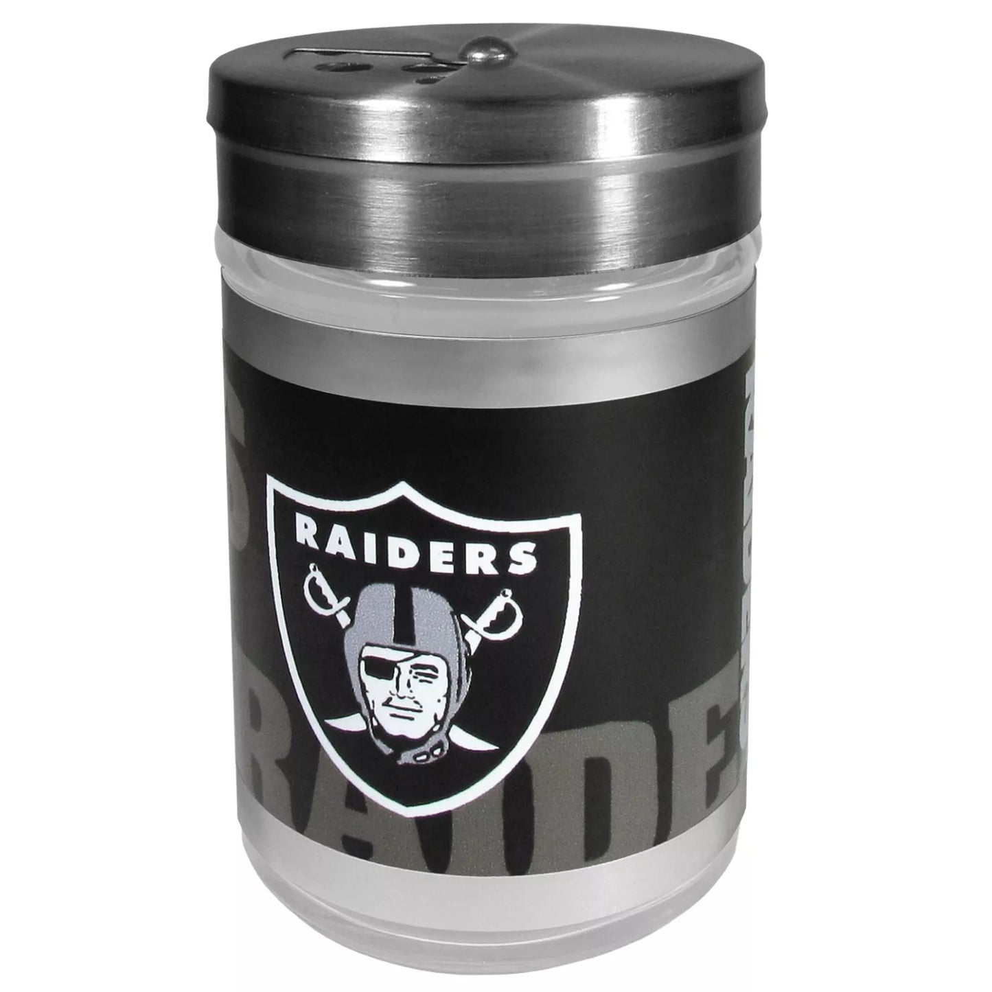 Siskiyou Gifts Las Vegas Raiders Glass Tailgater Seasoning Shaker, NFL Licensed