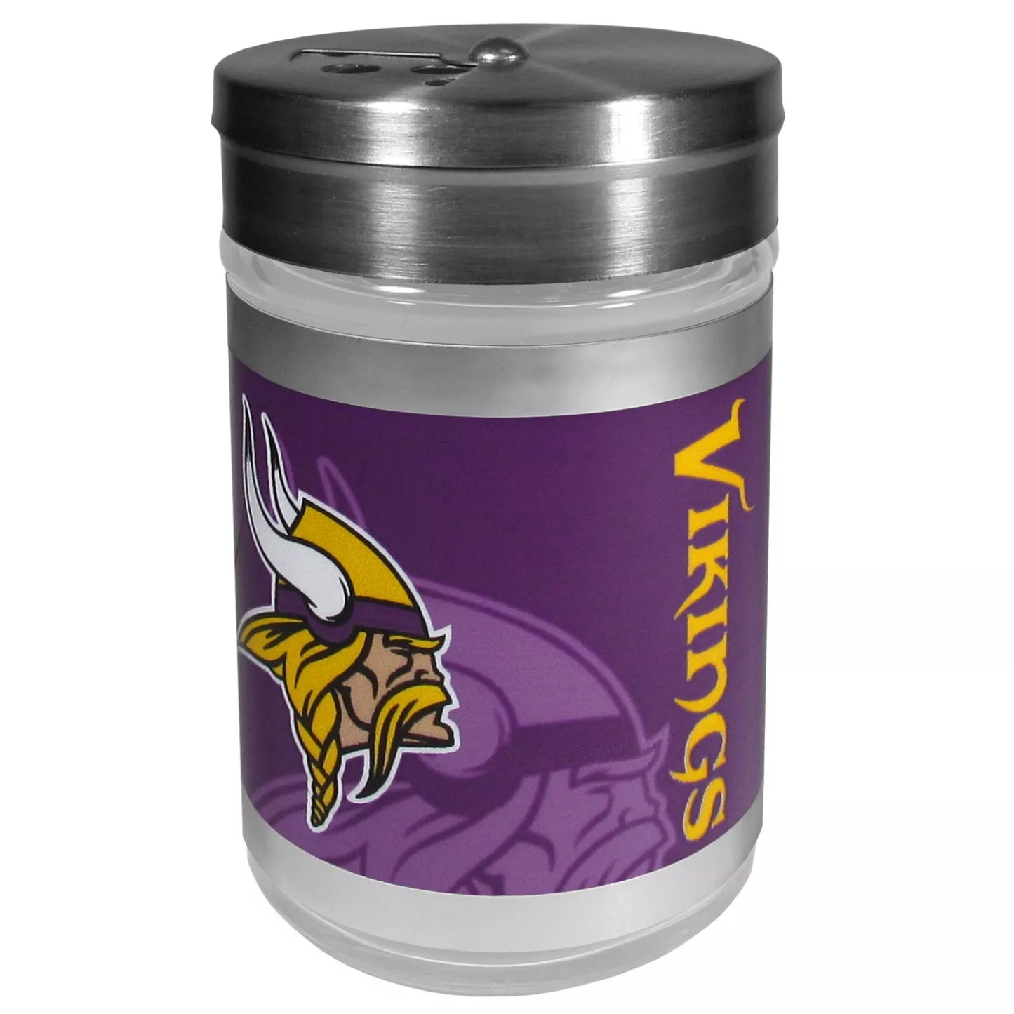 Siskiyou Gifts Minnesota Vikings Glass Tailgater Seasoning Shaker, NFL Licensed