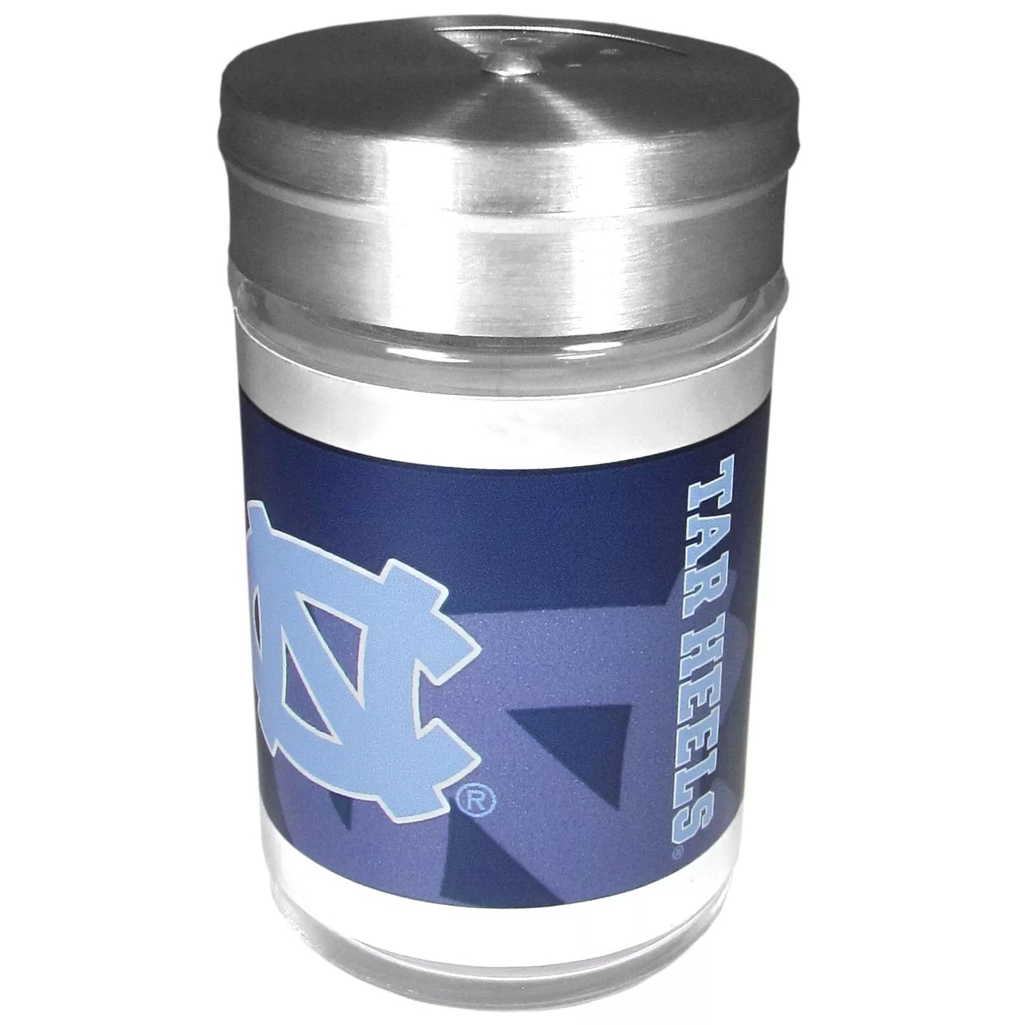 Siskiyou Gifts North Carolina Tar Heels Glass Tailgater Seasoning Shaker, NCAA Licensed