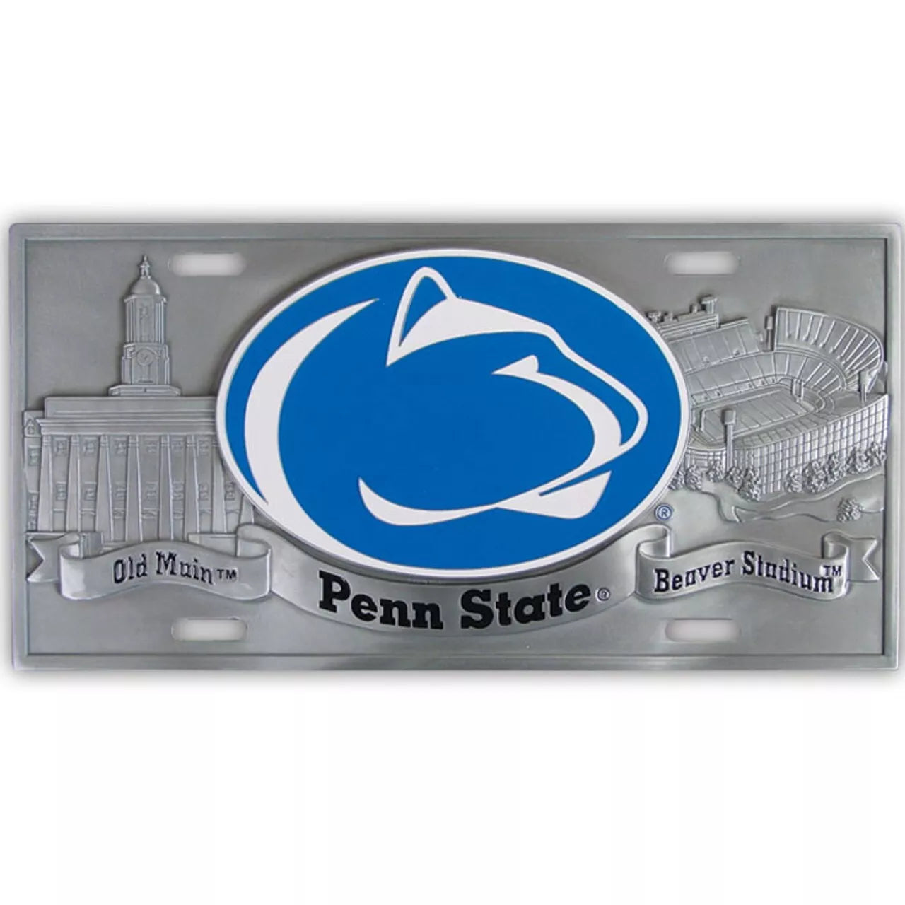 Siskiyou Gifts Penn State Nittany Lions 3D Collector's License Plate, NCAA Licensed