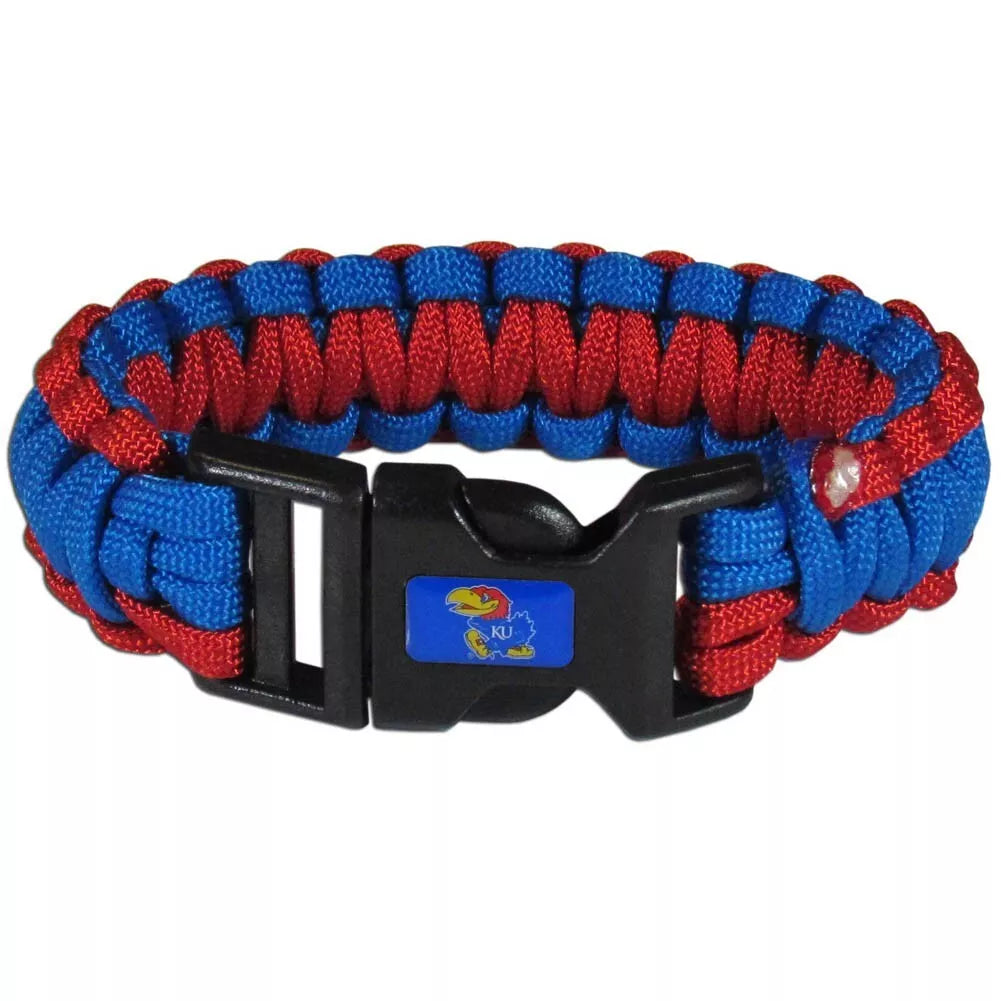 Siskiyou Gifts Kansas Jayhawks Survivor Bracelet, NCAA Licensed