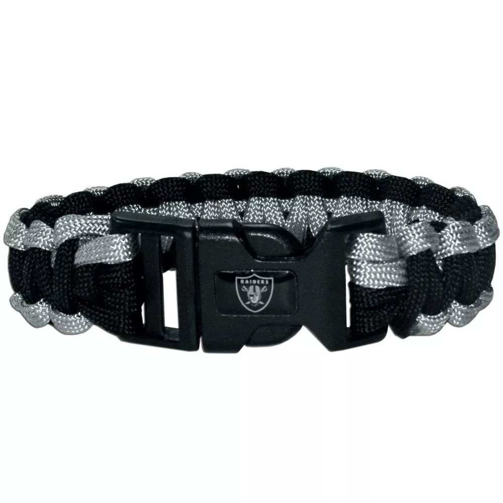 Siskiyou Gifts Las Vegas Raiders Survivor Bracelet, NFL Licensed