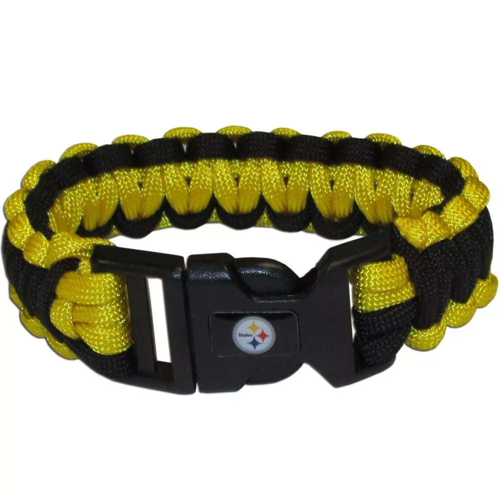Siskiyou Gifts Pittsburgh Steelers Survivor Bracelet, NFL Licensed
