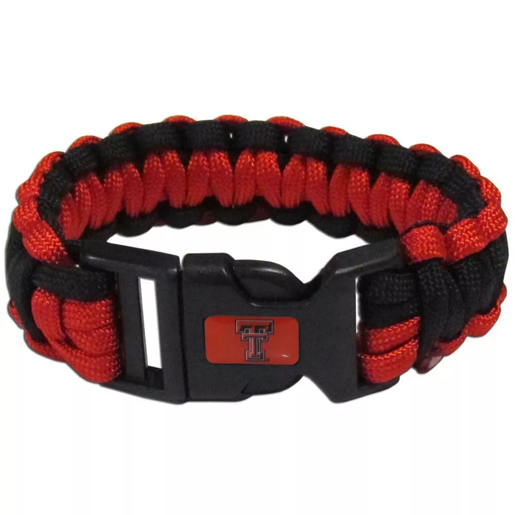 Siskiyou Gifts Texas Tech Red Raiders Survivor Bracelet, NCAA Licensed
