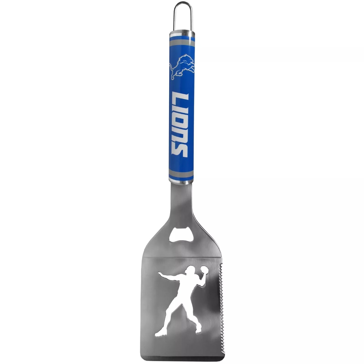 Siskiyou Gifts Detroit Lions Stainless Steel BBQ Spatula w/Bottle Opener, NFL Licensed