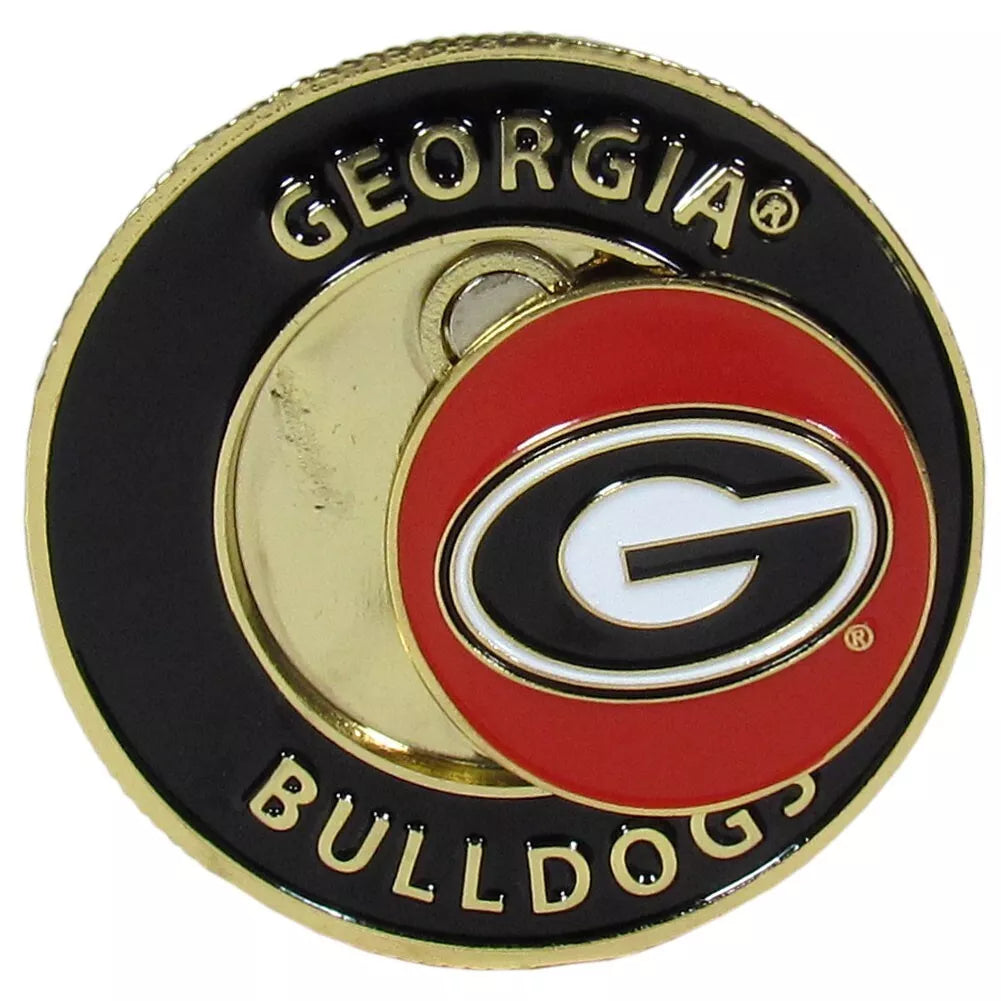 Siskiyou Gifts Georgia Bulldogs 1.75" Diameter Team Logo Coin Golf Ball Marker, NCAA Licensed