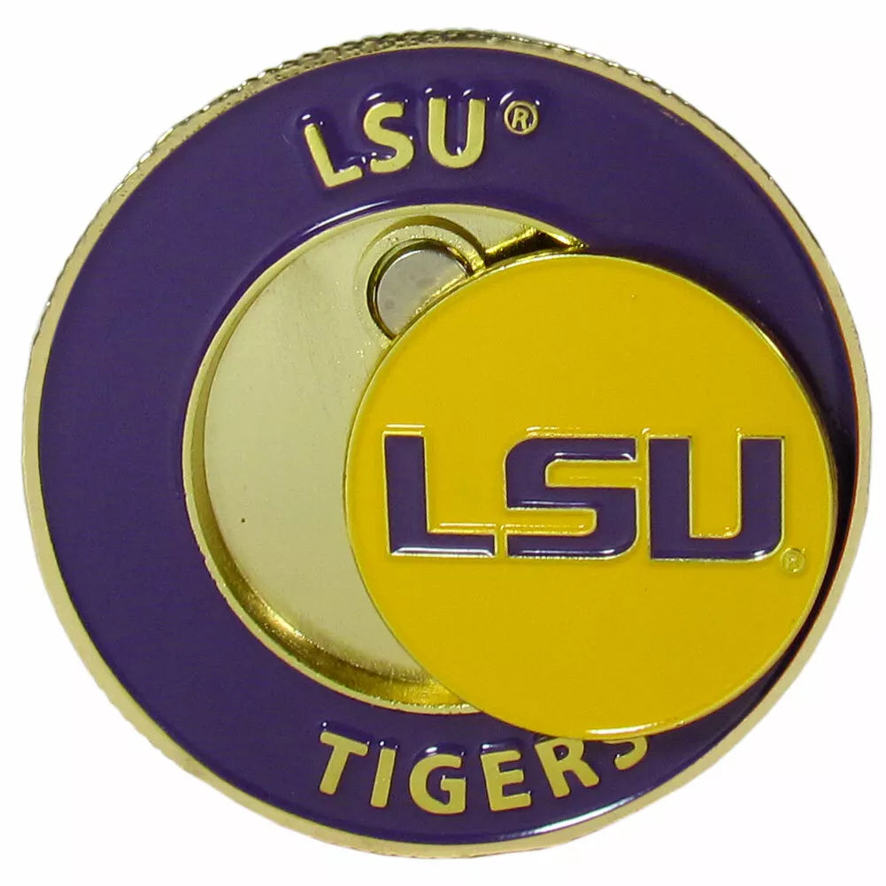 Siskiyou Gifts LSU Tigers 1.75" Diameter Team Logo Coin Golf Ball Marker, NCAA Licensed
