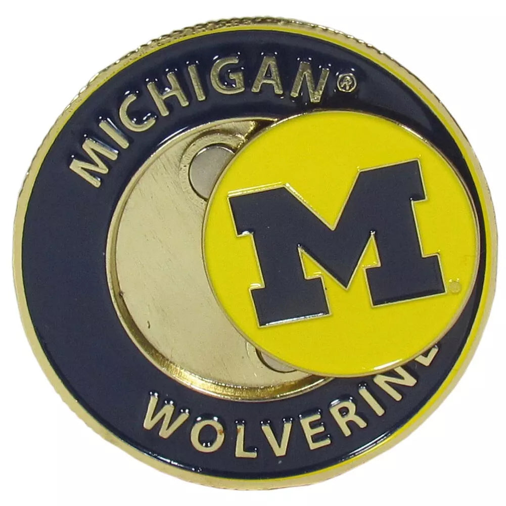 Siskiyou Gifts Michigan Wolverines 1.75" Diameter Team Logo Coin Golf Ball Marker, NCAA Licensed