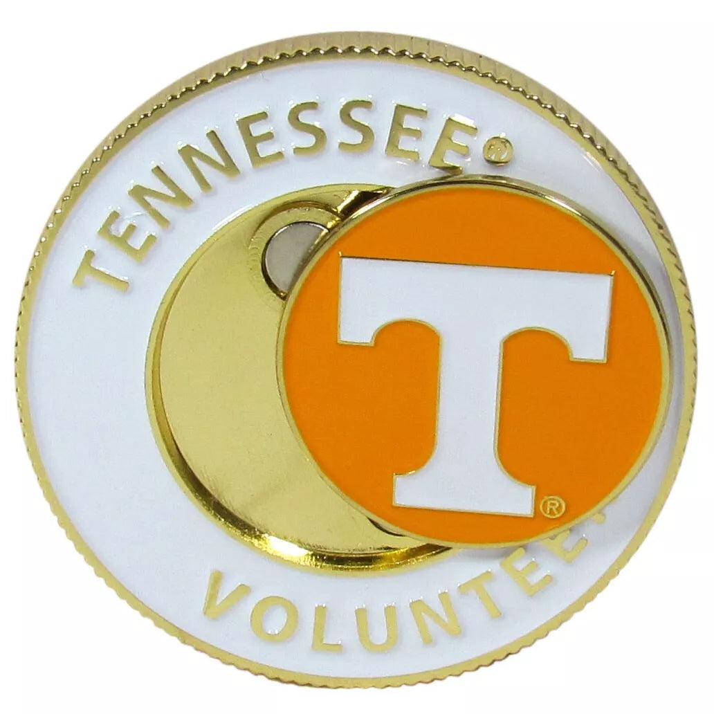 Siskiyou Gifts Tennessee Volunteers 1.75" Diameter Team Logo Coin Golf Ball Marker, NCAA License