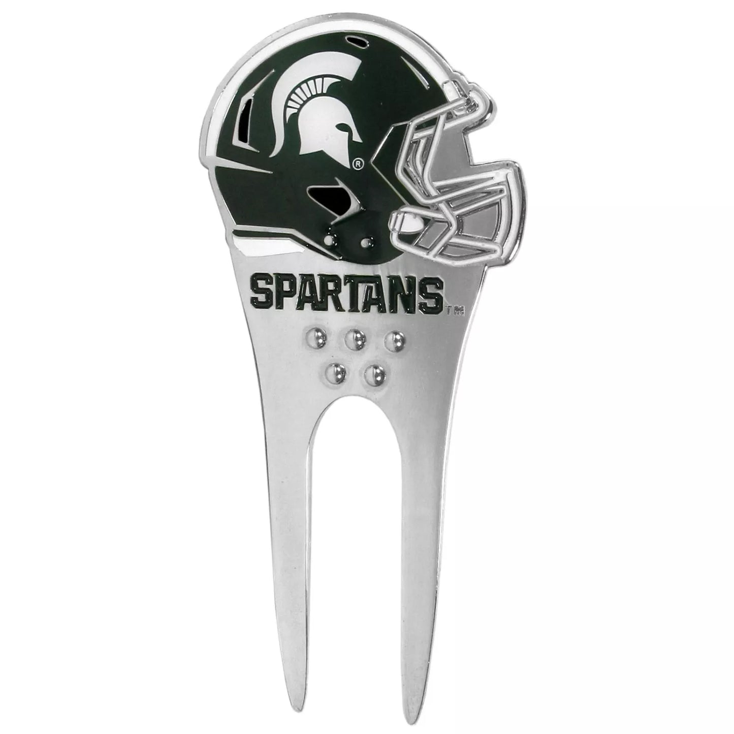 Siskiyou Gifts Michigan State Spartans Metal Helmet Divot Tool w/1"Golf Ball Marker, NCAA Licensed