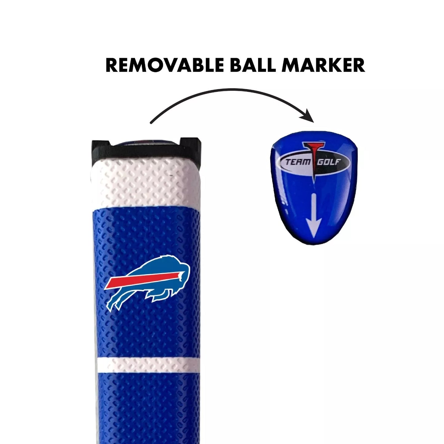 Team Golf Buffalo Bills Oversized Pistol Putter Grip NFL Licensed