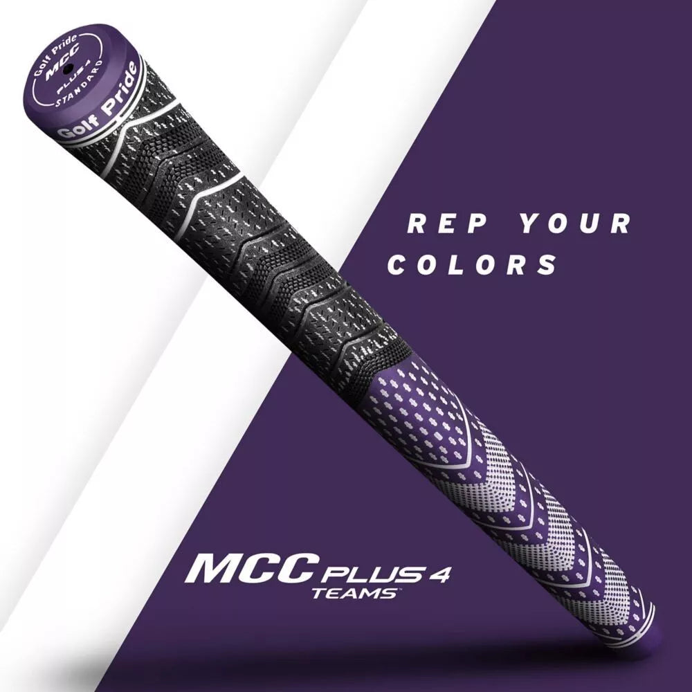 Golf Pride Authentic MCC Plus4 Standard Swing Club Grip Purple/White